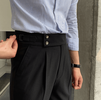 Edward™ - High-Waisted Pants - Curled