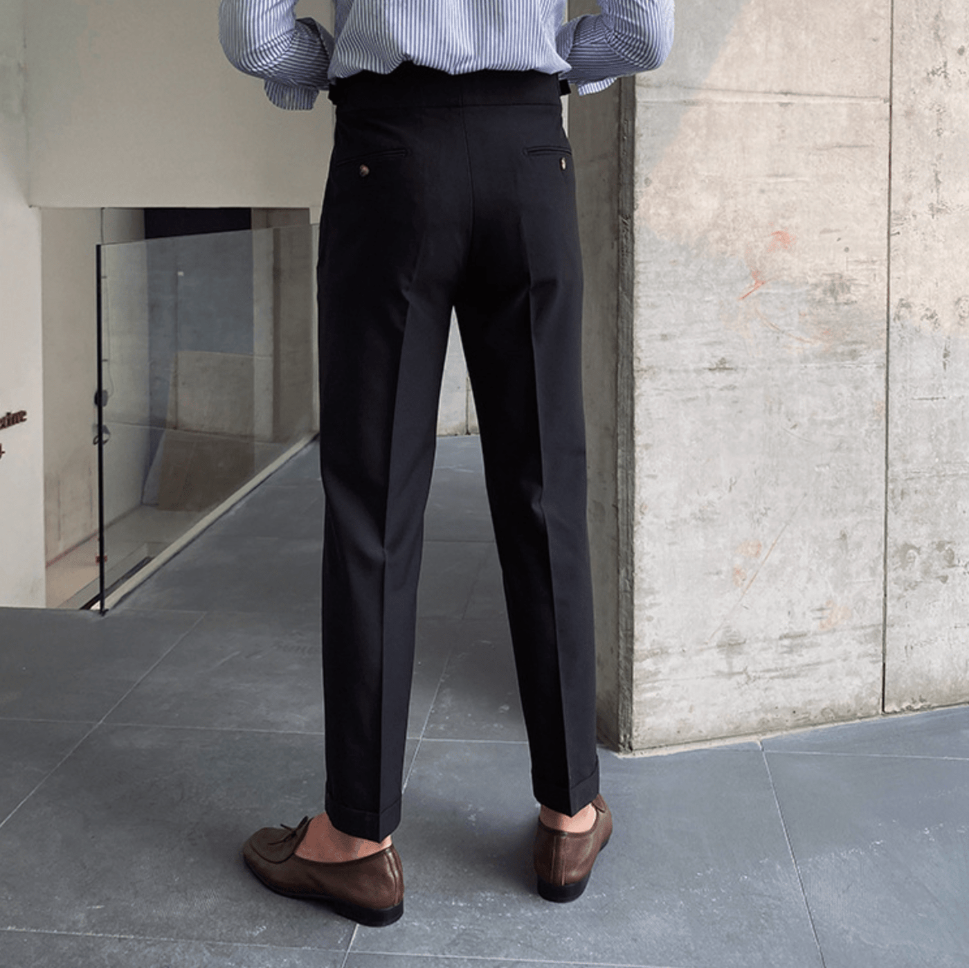 Edward™ - High-Waisted Pants - Curled