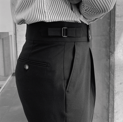 Edward™ - High-Waisted Pants - Curled