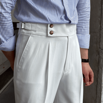 Edward™ - High-Waisted Pants - Curled