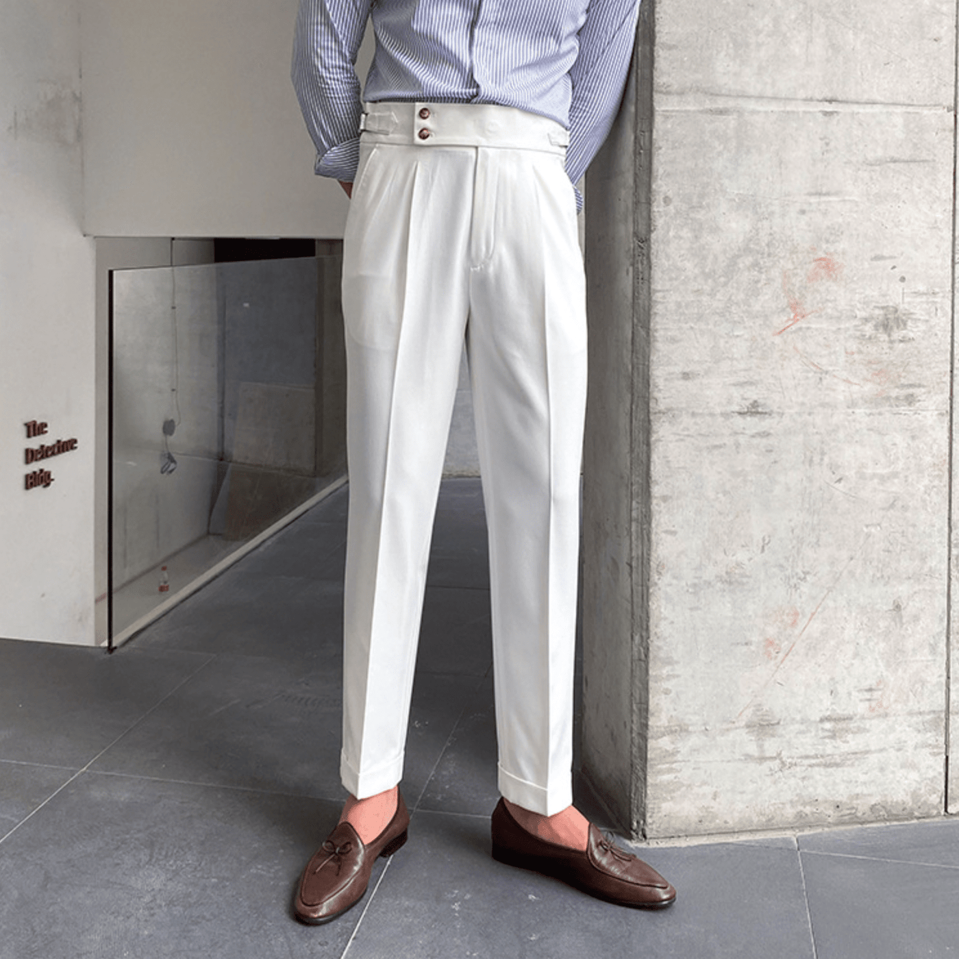 Edward™ - High-Waisted Pants - Curled