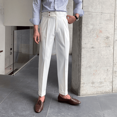 Edward™ - High-Waisted Pants - Curled
