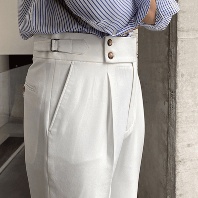 Edward™ - High-Waisted Pants - Curled