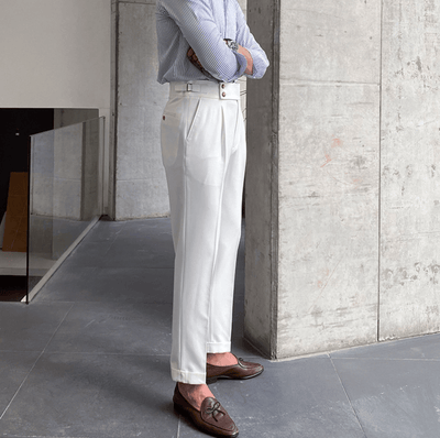 Edward™ - High-Waisted Pants - Curled