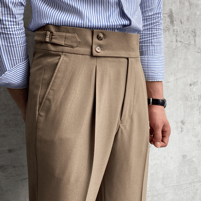 Edward™ - High-Waisted Pants - Curled