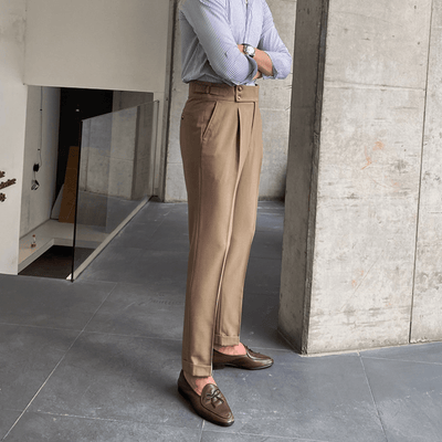 Edward™ - High-Waisted Pants - Curled