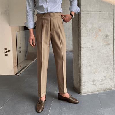 Edward™ - High-Waisted Pants - Curled