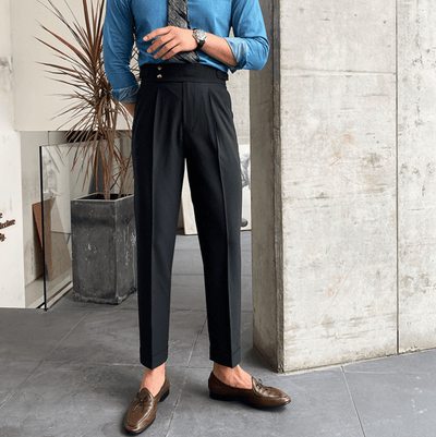 Edward™ - High-Waisted Pants - Curled