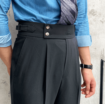 Edward™ - High-Waisted Pants - Curled