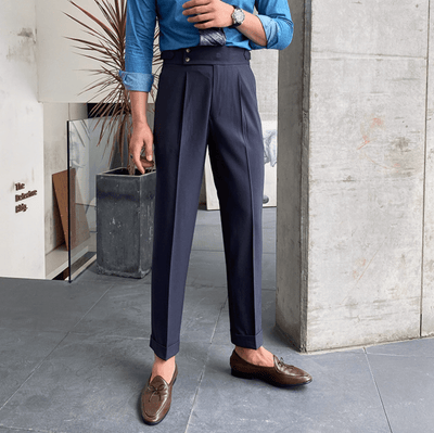 Edward™ - High-Waisted Pants - Curled