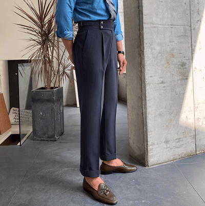 Edward™ - High-Waisted Pants - Curled